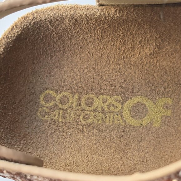 Colors of California White and Pink Flower Glitter Sandals Kids EU31 - Picture 7 of 7